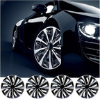 Hubcap Wheel Covers Hub Caps 14 Inch Set of 4 Black & Silver Universal Wheel Rim Cover R14 Stylish Car Decor Wheel Covers for Toyota Camry Nissan Mazda (black-01, 14 inch)