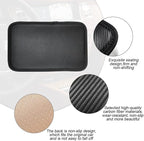 Leather Center Console Cushion Pad, 11.4"x7.4" Waterproof Armrest Seat Box Cover Fit for Most Cars, Vehicles, SUVs, Comfort, Car Interior Protection Accessories (Black/Carbon Fiber)