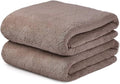 Microfiber Bath Towels, Oversized, Ultra Soft, Super Absorbent and Fast Drying, No Fading Large Bathroom Towel Set for Sport, Travel, Fitness (Coral Fleece - Chocolate, 30 in x 60 in)