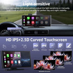 CarPlay Screen for Car with 4K Dash Cam&1080p Backup Camera,10.26" HD IPS Touch Car Play Screen Compatible with Apple Carplay & Android Auto, SuperLink, Loop Recording, Bluetooth Audio, GPS, Siri