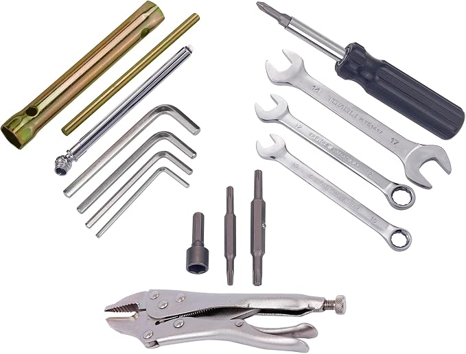 Compact Tool Kit for Roadside Service,Sports Bike,Motorcycle Repair Tool Kit for Japanese Motorcycle, ATV,UTV,Sports Bike,Gift for Father Husband Christmas Birthday