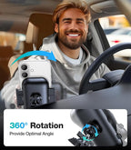 Upgrade Ultra Stable Car Phone Holder Mount【Double Lock Metal Clip】 Universal Air Vent Phone Mount,Mobile Cell Phone Holder for Your Car,for iPhone 17 Pro Max 16 and All Phone