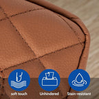 Car Tissue Holder - Standard Pu Leather Napkin Holder for Backseat, Extra Large Organization Fits 120-230 Tissues Per Box, 9.84'' X 4.72'' X 5.91'', Matte Brown