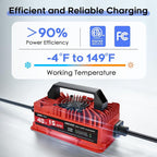 15 AMP 48 Volt Golf Carts Battery Charger for Club Car 3-Pin Round Plug,for Lead Acid Battery