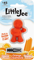 Little Joe 96414 Orange Creamsicle Scent Car Air Freshener Vent Clip, Fights Odors for up to 45 Days, Long-Lasting Freshness, Cute Car Odor Eliminator, Pack of 1