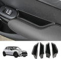 LUWU for 2024 Mini Cooper F55 Organizer Mini Cooper F55 Front Rear Door Side Storage Box Door Side Organizer Grab Tray 2015-2025 Mini Cooper S Armrest Phone Container Mini Cooper One Accessories 4PCS