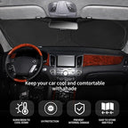 for RAV4 Car Windshield Cover, Windshield Sun Shades Foldable Sunshade for Toyota RAV4 2013-2023 SUV Crossover Front Window Custom Fit Sun Visor Heatshield Protector Car Accessories