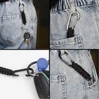 Paracord Keychain Carabiner Clip, D Ring Lanyard Hanger Stroller Hook for Water Bottle, Key, Backpacks, Men, Women