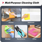 Shop Towels, Microfiber Cleaning Cloth Bulk, 24 Pack Microfiber Towels for Cars, All-Purpose Absorbent Cleaning Rags, Dust Cloth for Automotive, Mechanic, Garage, Bar, 11.5 x 11.5 inch