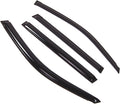 WD2-847 Dark Smoke 4 Pcs Set Window Visor (Outside Mount) Deflector Rain Guard Compatible with 2010-2016 Lexus GX460