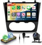 Android Car Radio for Nissan Altima 2008-2012 with Wireless CarPlay Android Auto, 4G+128G 9 Inch Touchscreen Car Stereo Mirror Link GPS Navigation WiFi Bluetooth FM RDS EQ SWC Backup Camera