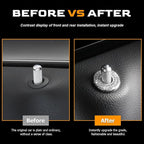 4 Pcs Bling Car Inner Door Lock Covers, Crystal Pull Rod Bolt Stickers, Sparkly Rhinestones Auto Door Bolt Decorations, Vehicle Lock Pin Cap Decors for C Class C200L GLC260 C260L (White)