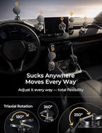 Qi2.2 25W MagSafe Car Mount Charger, Magnetic Wireless Car Charger with 54W Adapter, Magnetic Phone Holder for Car, iPhone Car Mount, Vacuum Suction Cup Phone Mount for iPhone 17 16 15 14 13 12 | [Qi2.2 25W Fast Charging] Magsafe Car Mount, [Easy...