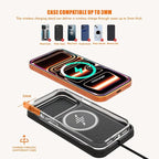 15w Fast Car Wireless Chargers Charging pad Non Slip Charger for Car Wireless Phone Charger for iPhone 17/16/15/14/13/12 Pro, SE3/SE2/XS/X/XR/8, 100cm Cable