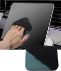 SCUARI Car Screen Cleaner,Touch Screen Cleaner for Car,Car Accessories Car Screen Wipes,Foldable Car Screen Cleaner Cloth,Square Microfiber Screen Cleaning Pad,Fits Car Dashboard LCD Display (Green)