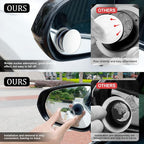 Blind Spot Car Mirror, 2" Round HD Glass Frameless Convex Side Mirror Blindspot, Reusable 360° Wide Angle Rear View Car Mirrors with Powerful Adjustable Suction Cup - Exterior Mirrors