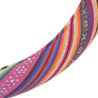 Colorful Woven Boho Bohemian Hippie Style Steering Wheel Cover for Women - Fits Most Standard Wheel Sizes 14.5-15 inch Colorful Patterns