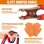 Car Roadside Emergency Kit, Car Safety Kit Portable Car Kits for Emergency with Jumper Cable, Safety Hammer, Orange