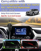 Car Phone Mount for 2020-2026 Toyota Highlander 8-inch Screen Accessories | L/LE/Hybrid XLE/Nightshade Auto Lock Car Phone Holder 360° Rotation Hands-Free Cradles Not Affect Vent (Not fit 12.3 '')