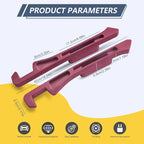 Car Seat Gap Filler 2 Pack，Seat Gap Filler Between Seat and Console,No Drop Gap Filler with Storage,Universal Fit Car Gap Filler for Car SUV Truck Auto Accessories（Wine Red）