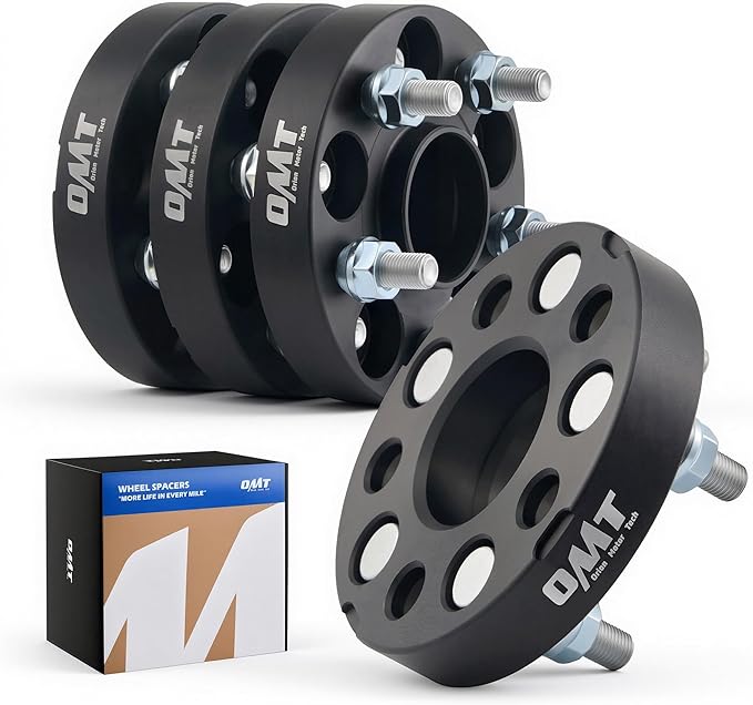 5x100 Wheel Spacers, 1 inch Wheel Adapters with Studs Compatible with Subaru Outback Forester Impreza Crosstrek Scion FR-S More, 25mm Spacer Kit, Set of 4