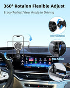 PZK Car Phone Mount for BMW X5 2024-2026 X6/ BMW X7 2023-2026 Accessories | Magnetic 15W Fast Wireless Charger Car Phone Holder Custom 14.9-inch Screen with 360° Rotating Extension Rod Hands-Free