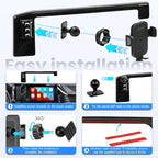 Car Phone Holder Fit for Toyota Camry LE/SE 2025-2026 Accessories -Cell Phone Mount for Camry 8 inch Touchscreen Hands-Free 360° Rotation(NOT FIT 12.3 inch) Does Not Affect Air Vent