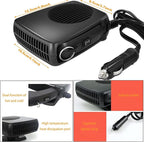 Portable Car Heaters for Vehicle,12V Car Heater that Plugs into Cigarette Lighter,360° Rotatable Windshield Defroster 200W Fast Heating in 60s Portable Heater for Car,RV,SUV