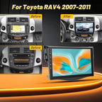 2+64G Car Stereo for Toyota RAV4 2007-2011 - Wireless Carplay & Android Auto - 9 Inch IPS Android Touchscreen Radio with WiFi, GPS Navigation, Equalizer, SWC, Mirror Link + AHD Backup Camera