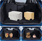 2 Pack Adjustable Hook and Loop Trunk Organizer Blocks for Car & Truck | Non-Slip Lining, Designed for Felt-Lined Car Interiors (3.94"x3.94"x3.94")