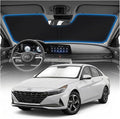 for Hyundai Elantra Sun Shade Windshield Cover - Custom Fit Elantra Accessories 2021-2025 2026 Sunshade Foldable UV Protection & Heat Shield Sun Visor Accessories