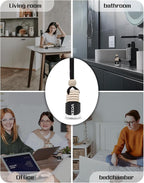 ikeda fragrance Automotive Air Freshener 4ml Car Scents | 45-Days Keep Fragrance | Automobile Hanging Diffuser Bottles | Remove Auto Odor Long-Lasting Fresh Air for Home Deodorizer (Dark Night)