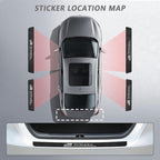 5PCS Car Door Sill Protector,Carbon Fiber Sport Threshold/Rear Bumper Guard Anti-Scratch Sticker Door Edge Protection Decorate,Interior Accessories Self-Adhesive Anti-Scratch Waterpoor (US Flag-5Pcs)