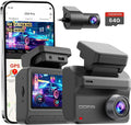 Dash Cam Front and Rear 4K+1080P, Dash Camera for Cars with GPS, 5GHz WiFi 6, AI Night Vision 2.0, 48H Parking Mode, 64GB Card Included, ADAS, Loop Recording, Car Dash Cam, Z50 Pro