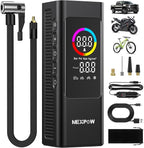 Tire Inflator Portable Air Compressor, 150 PSI Cordless Car Air Pump with Digital Gauge, Rechargeable 7800mAh Battery, LED Light, for Car Tires, Bike, Motorcycle, Ball, Inflatables