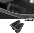 2PCS Front Door Side Pocket Box for Tesla Model Y Juniper 2025+ | 2026 Juniper Accessories, Standard/Premium/Performance, Front Door Storage Oragnizer, TPE, Black