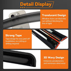 Rain Guards Compatible with 2018-2025 Jeep Wrangler JL 2-Door,Tape-On Side Window Visor Wind Deflector Vent Visors Car Accessories