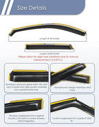 in-Channel Window Rain Guard for Mazda CX-5 2017-2025 CX5 Rain Guards Side Window Visors Low Profile Vent Visor Window Deflectors Vent Shades Car Accessories