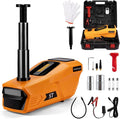 Electric Car Jack Kit 5 Ton 12V Cordless Hydraulic Floor Jack with Remote Control & Tire Inflator – Portable Emergency Lifting Kit for SUV, Sedan, Truck, Lifting Height 4.7-18 Inch