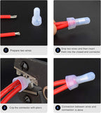 50036R Closed End Crimp Terminal 300 pcs 22-16/16-14/12-10 Gauge Nylon Wire Connector Kit,2 Years Warranty