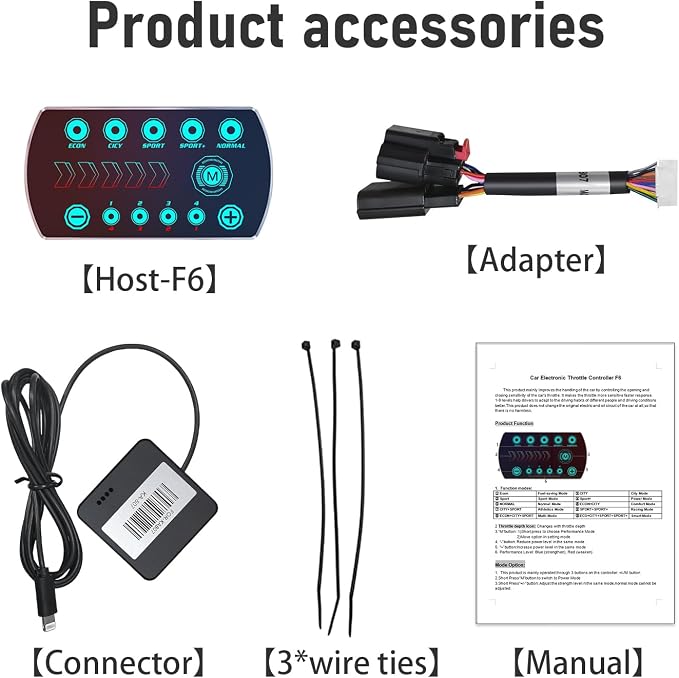 Throttle Response Controller 9 Drive Modes Smart Electronic Racing Accelerator Compatible with Toyota 4Runner Tundra Land Cruiser Prius Camry Corolla Prado
