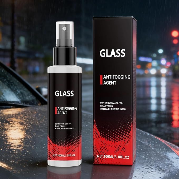 Window Defogger Spray - 100ml Anti Fog, Clear Sight Formula | Marine Vehicles Exterior Interior Glasses Mirrors Boost Driving Visibility Safety Protection