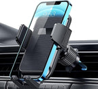 Phone Mount for Car Vent [Upgraded Metal Clip] Cell Phone Holder Car Hands Free Cradle in Vehicle Car Phone Holder Mount for Smartphone, iPhone, Cell Phone Automobile Cradles Universal