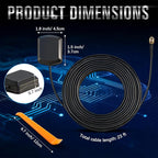23FT Satellite Radio Antenna Compatible with Sirius XM, Magnetic Mount, SMB Connector 2320-2345MHz, for Car Receivers, Includes Trim Removal Tool