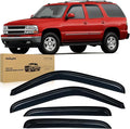 Window Rain Guards for Chevy Tahoe/GMC Yukon 2000 2001 2002 2003 2004 2005 2006, Out-Channel Window Visors Vent Wind Deflectors-4PCS