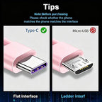 Cute Pink iPhone 17/17E Car Carplay Charger Cable for iPhone 17/16/15, 15/16/17 Pro Max 15 16 Plus Charging cable, USB A to USB C for iPad 10th Gen iPad Pro, Air 5th 4th Mini 6th Replacement (3.3 FT)