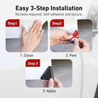 2 PCS Car Door Corner Edge Guards, PVC Thickened Anti-collision Protector, Carbon Fiber Sporty Right-angle Decorative Sticker, Self-adhesive Exterior Accessory for Cars SUVs Trucks (Black)