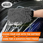 Chenille Car Wash Mitt (2-Pack) — Scratch-Free Microfiber Gloves