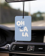 Coquette Blue Summer Car Air Freshener 4 Pcs Coconut Scented, Italian Summer Beach Car Accessories Mirror Decor for Women, Girly Beachy Hanging Air Freshener for Cars Closet Drawer Books
