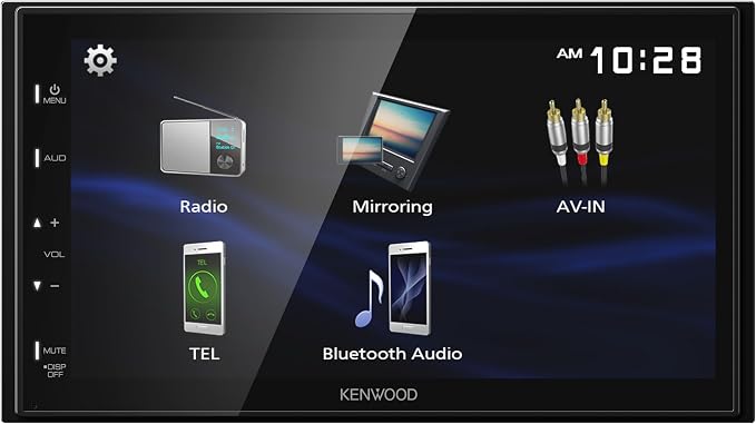 DMX150BT 6.8" Capacitive Touchscreen Digital Multimedia Receiver – Bluetooth, USB Mirroring for Android, Rear Camera Input, 13-Band EQ